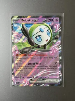 Meloetta EX 044/086 NM-Mint Black Bolt Double Rare Pokemon Card TCG - Image 1