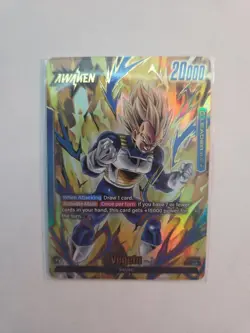 Vegeta FS02-01 Leader Tournament Gold Promo Card Dragon Ball Fusion World - Image 1