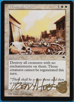 Winds of Rath Tempest NM White Rare SIGNED MAGIC MTG CARD (ID# 504879) ABUGames - Image 1