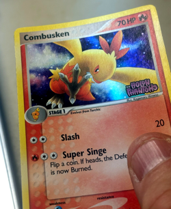 Combusken 39/110 EX Holon Phantoms Pokemon LP/MP Card - Image 3