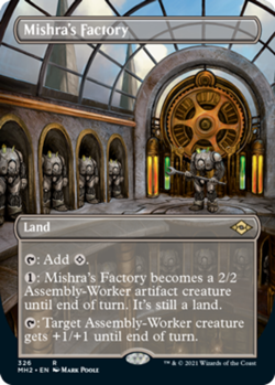 NM-Mint, English MTG Regular Mishra's Factory - Borderless Modern Horizons 2 Mag - Image 1