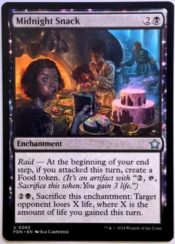 Playset (4x) Midnight Snack -MTG- Foundations - Image 1