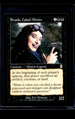 2001 MTG Magic The Gathering ODY Odyssey Vintage #117 Braids Cabal Minion - Image 1