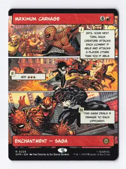 Maximum Carnage (Borderless) 0225 (R) MTG Marvel's Spider-Man (SPM) - Image 1