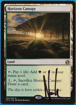 Horizon Canopy Iconic Masters NM Land Rare SIGNED MTG CARD (ID# 504876) ABUGames - Image 1