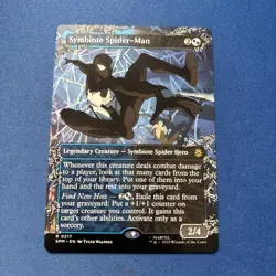 MTG Symbiote Spider-Man Regular 0217 (Borderless) Marvel's Spider-Man NM SPM - Image 1