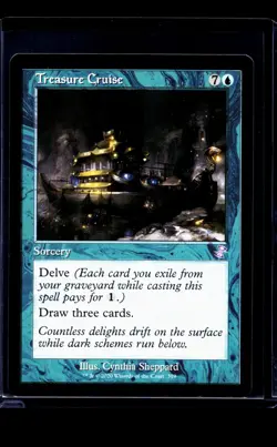 MTG Magic The Gathering Time Spiral Remastered Retro Frame #319 Treasure Cruise - Image 1