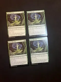 Gaea's Blessing #161 x4 [Dominaria] Near Mint/Light Play Magic MTG Cards - Image 1
