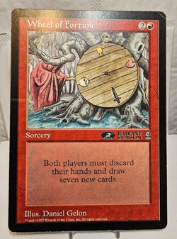 Wheel of Fortune 2nd Place Radiant Season Arena Oversized Jumbo Promo MTG OS5 - Image 1