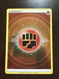 Fighting Energy Reverse Holo NM Pokemon TCG Sword & Shield - Image 1