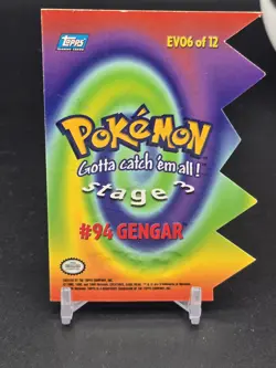 Topps Pokemon Series 3 Die Cut Gengar Blue Label #94 EV06 of 12 (CB) - Image 2