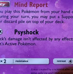 Pokemon Mewtwo Black Star Promo SM214 Holo Swirl Holo Bleed Hidden Fates - Image 5