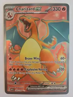 Pokemon Charizard ex 183/165 SV: Scarlet & Violet 151 Holo Ultra Rare Near Mint - Image 1
