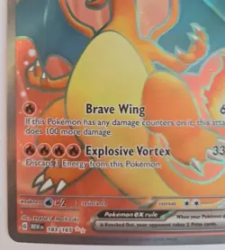 Pokemon Charizard ex 183/165 SV: Scarlet & Violet 151 Holo Ultra Rare Near Mint - Image 4