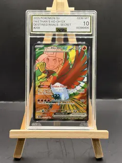 Pokemon Ethans Ho Oh Ex 209/182 Secret Rare Scarlet Violet Destined Rivals AGS10 - Image 1