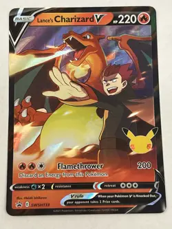 Lances Charizard V SWSH133 Pokemon Sword & Shield 2021 Excellent (Dent) Holo - Image 4