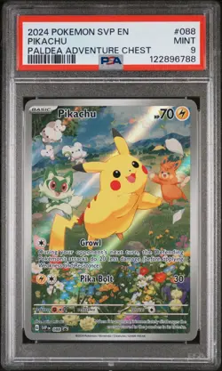 2024 Pokemon Scarlet & Violet Promo Pikachu #SVP088 Holo PSA 9 - Image 1
