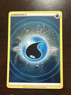 Water Energy Reverse Holo NM Pokemon TCG Sword & Shield Crown Zenith - Image 1