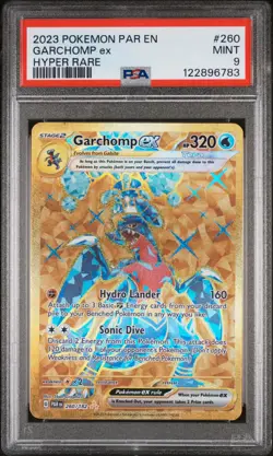 2023 Pokemon Scarlet & Violet Paradox Rift Hyper Rare Garchomp #260/182 ex PSA 9 - Image 1