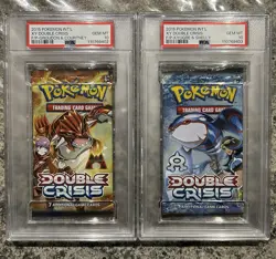 PSA 10 Pokemon XY Double Crisis 2015 Foil Booster Pack Groudon-Kyogre Sequential - Image 1