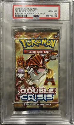 PSA 10 Pokemon XY Double Crisis 2015 Foil Booster Pack Groudon-Kyogre Sequential - Image 4