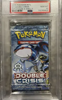 PSA 10 Pokemon XY Double Crisis 2015 Foil Booster Pack Groudon-Kyogre Sequential - Image 5