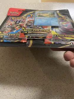 Pokemon TCG Mega Evolution Three Booster Blister Pack New Sealed. - Image 4
