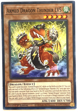 YuGiOh! - Armed Dragon Thunder LV5 - MP22-EN003 - 1st Edition - Common - Image 1