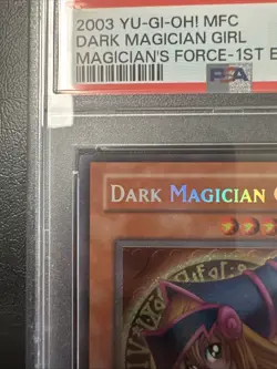 YuGiOh! Dark Magician Girl MFC-000 1st Edition Magician's Force PSA 9 Mint - Image 2