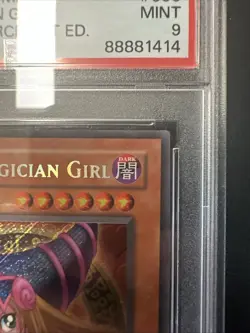 YuGiOh! Dark Magician Girl MFC-000 1st Edition Magician's Force PSA 9 Mint - Image 3