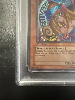 YuGiOh! Dark Magician Girl MFC-000 1st Edition Magician's Force PSA 9 Mint - Image 4