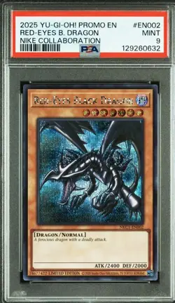 YuGiOh Red-Eyes Black Dragon NIKE Collaboration Promo Card Rare Limited Japan - Image 3