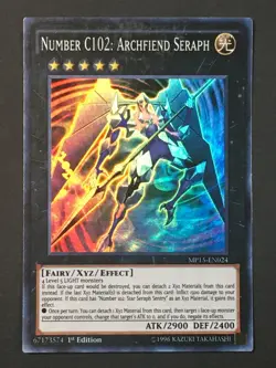 Yugioh Number C102: Archfiend Seraph MP15-EN024 Super Rare 1st Edition LP - Image 1