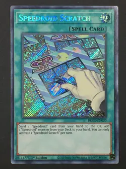 Yugioh Speedroid Scratch BROL-EN035 Secret Rare 1st Edition MP - Image 1