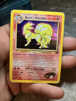 Brock's Ninetales Pokemon Card Holo Rare #13/132 Gym Challenge - Image 1