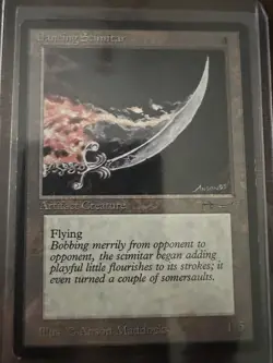 Magic the Gathering MTG - Dancing Scimitar - Arabian Nights Card - Image 1