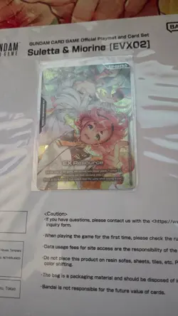 Gundam Card Game Official Playmat And Card Set: Suletta &Miorine EVX02 - Image 2