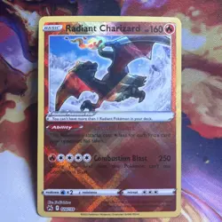 2023 Pokemon Radiant Charizard Holo Rare Crown Zenith 020/159 NM TCG Card - Image 1