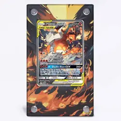 Reshiram & Charizard GX SM201 Pokemon Extended Artwork Protective Card Case - Image 1