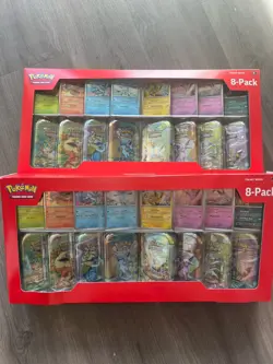 Pokemon TCG Prismatic Evolutions Costco 8 Mini-Tin Bundle w/ Promo Cards 2 Pack - Image 2
