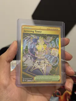 Pokemon TCG Destined Rivals Jamming Tower Hyper Rare Card 243/182 - Image 1