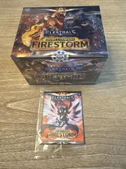 Elestrals Divine Champions Firestorm Booster Box Sealed With Free Promo Card - Image 1