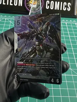 Freedom Gundam GD01-065 Newtype Rising Gundam Card Game TCG - NM LR Foil - Image 3