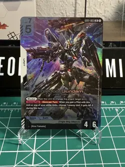 Freedom Gundam GD01-065 Newtype Rising Gundam Card Game TCG - NM LR Foil - Image 4