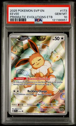 PSA 10 GEM MINT 💎 Eevee 173 Sv: Scarlet & Violet Black Star Promo Cards - Image 1