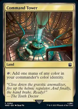 Command Tower (0264) - Foil, Commander: Universes Beyond: Doctor Who, Near Mint - Image 1