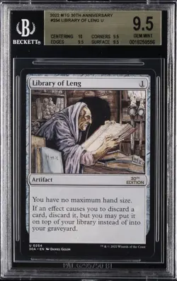 2022 MTG ANV U #254 LIBRARY OF LENG BGS 9.5 - Image 1