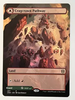 Cragcrown Pathway (Borderless) Zendikar Rising Non-Foil Regular MTG NM - Image 1