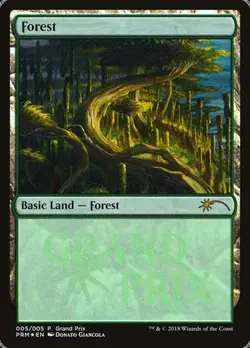 Forest - Foil Promo Grand Prix Promos NM MTG - Image 1