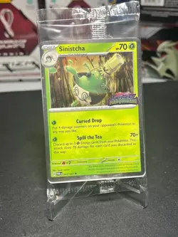Sinistcha 022/167 Twilight Masquerade Stamp - Sealed Promo - Pokemon TCG - Image 1